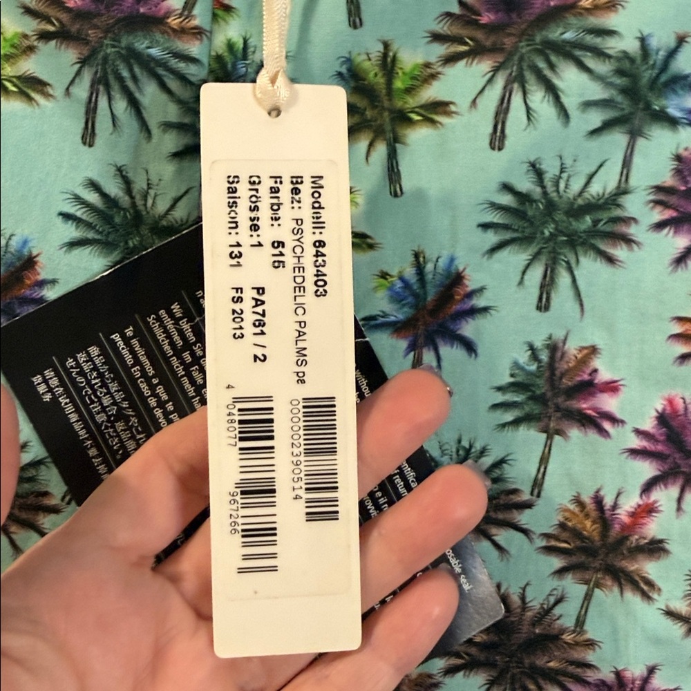 Dorothee Schumacher women's capri pants psychedelic palms 1/XS NWT - Picture 2 of 12
